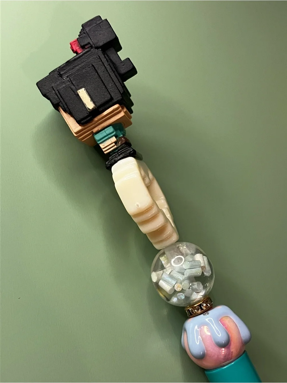 Wreck It Ralph Vanellope Doorable Handmade Beaded Pen